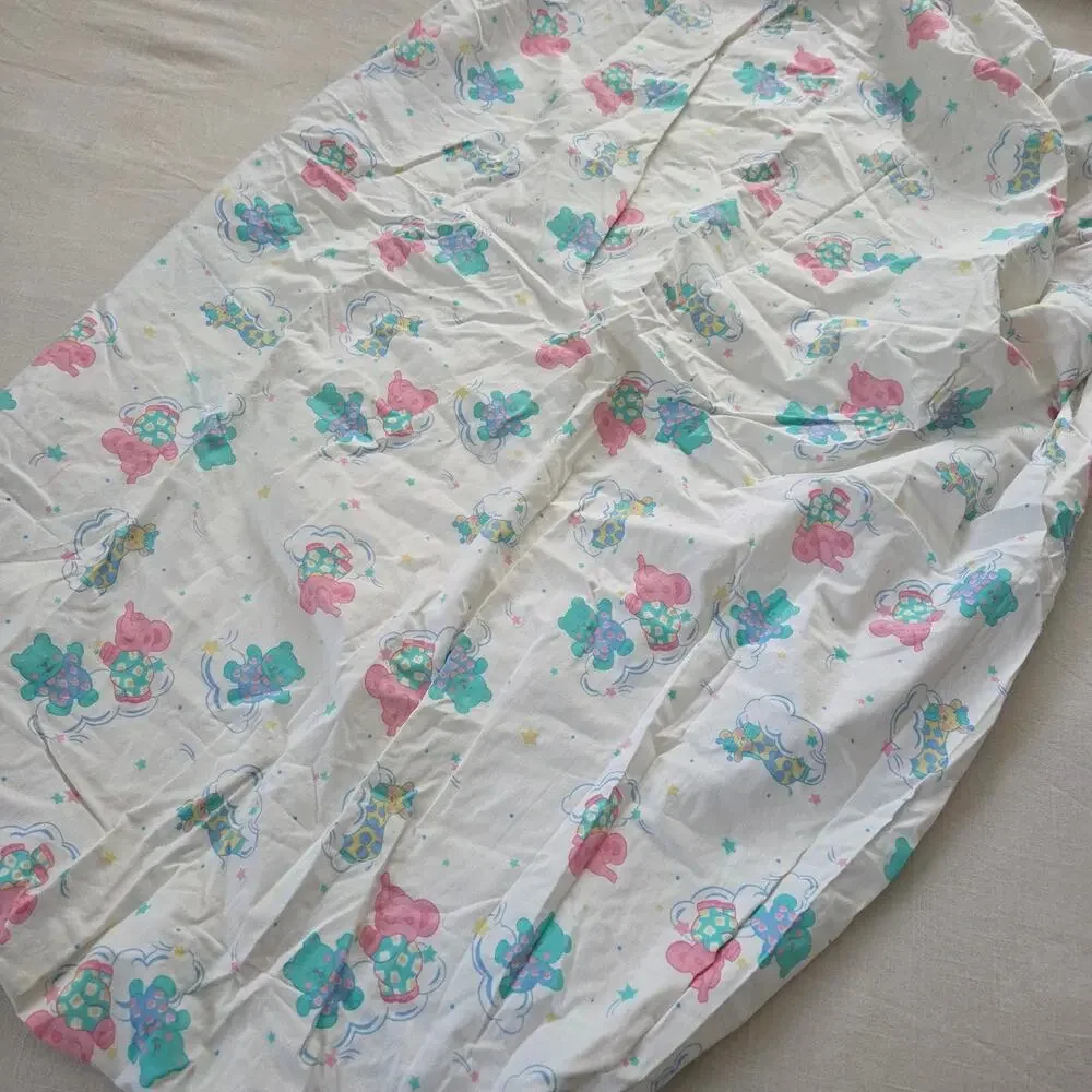 Vintage Playing Animals Fitted Crib Sheet